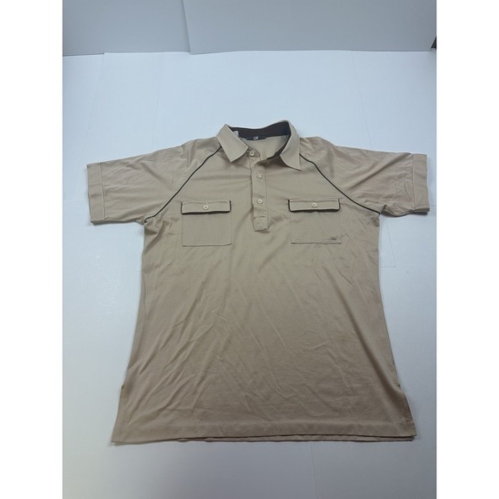 Vintage 70's Studio One by Campus Polo Top‎ Large Beige